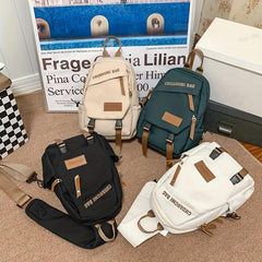 Nylon Crossbody Bag Casual Sling Backpack