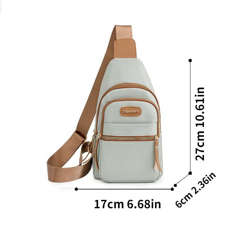 Women's Nylon Sling Backpack Crossbody Bag for Outdoor Travel