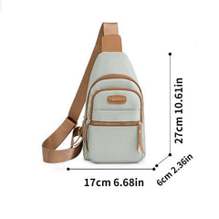 Women's Nylon Sling Backpack Crossbody Bag for Outdoor Travel