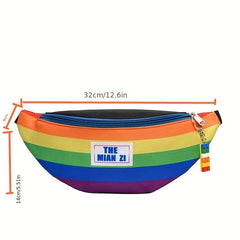 Rainbow Pattern Waist Bag LGBTQ Pride Fanny Pack