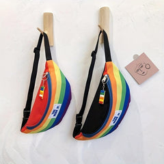 Rainbow Pattern Waist Bag LGBTQ Pride Fanny Pack
