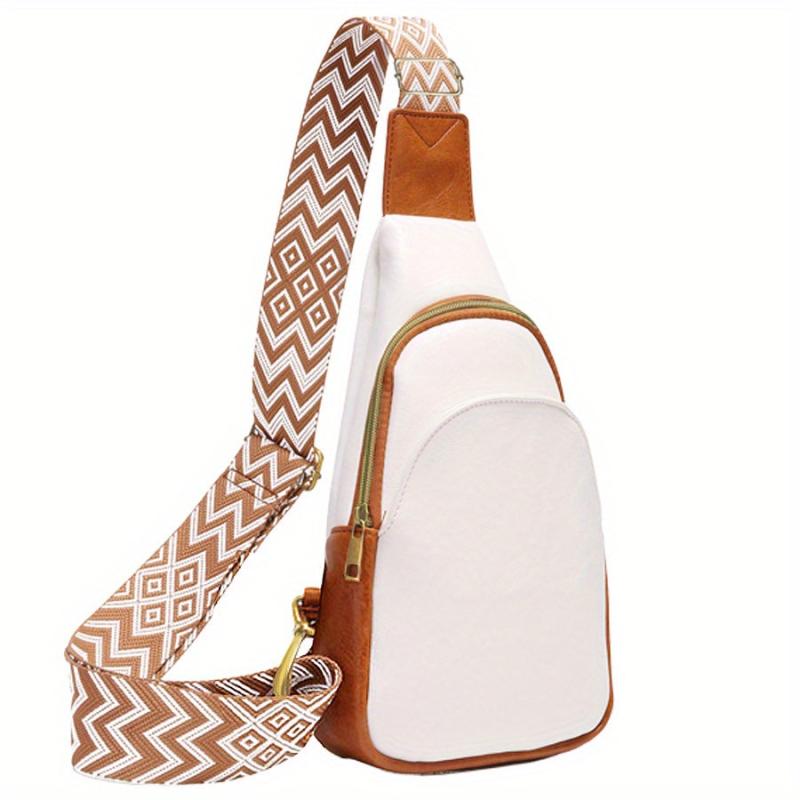 Minimalist Casual Sling Bag Zipper All Match Chest Bag Women's Fancy Pack
