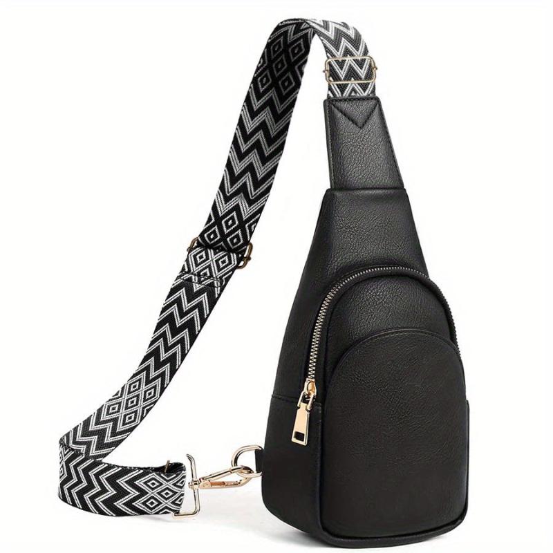 Minimalist Casual Sling Bag Zipper All Match Chest Bag Women's Fancy Pack