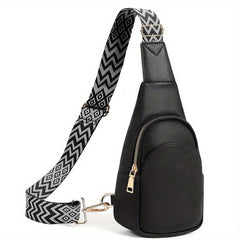 Minimalist Casual Sling Bag Zipper All Match Chest Bag Women's Fancy Pack