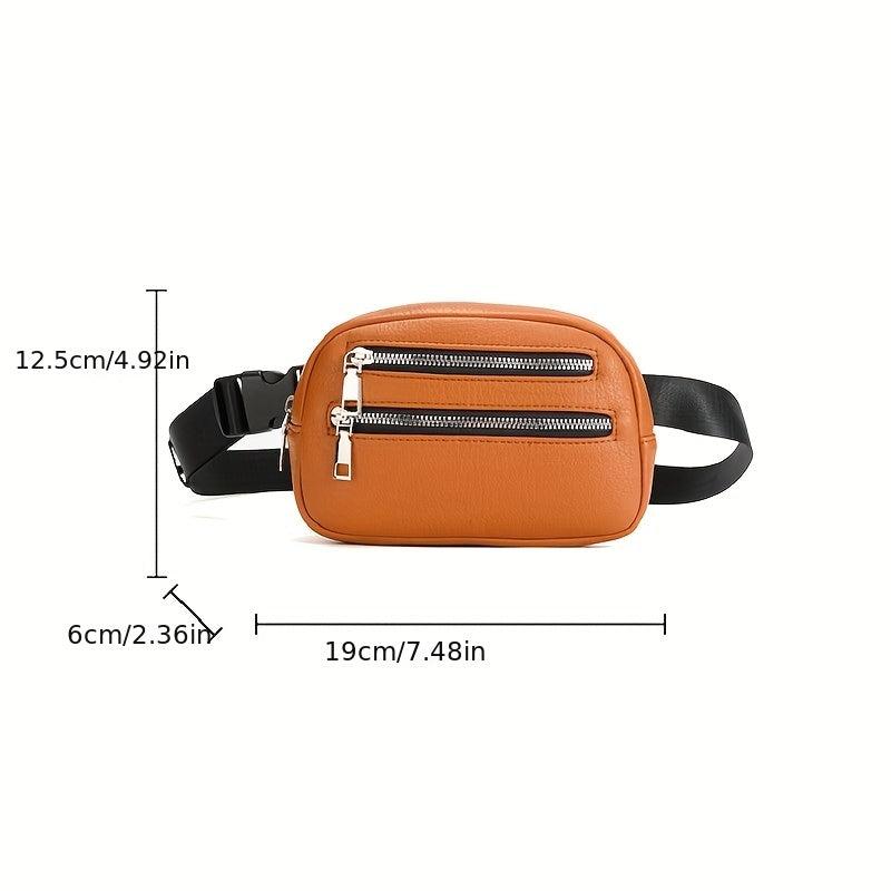 Vintage Waist Zipper Bag Classic Belt Bag For Sports