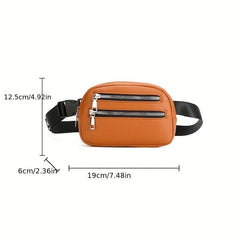 Vintage Waist Zipper Bag Classic Belt Bag For Sports