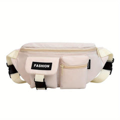 Casual Crossbody Bag Zipper Chest Sports Storage Bag