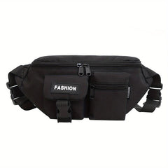 Casual Crossbody Bag Zipper Chest Sports Storage Bag