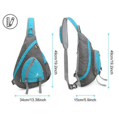 Outdoor Sports Sling Bag Waterproof Crossbody Chest Bag for Travel & Hiking