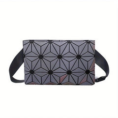 Geometric Pattern Chest Bag with Adjustable Strap