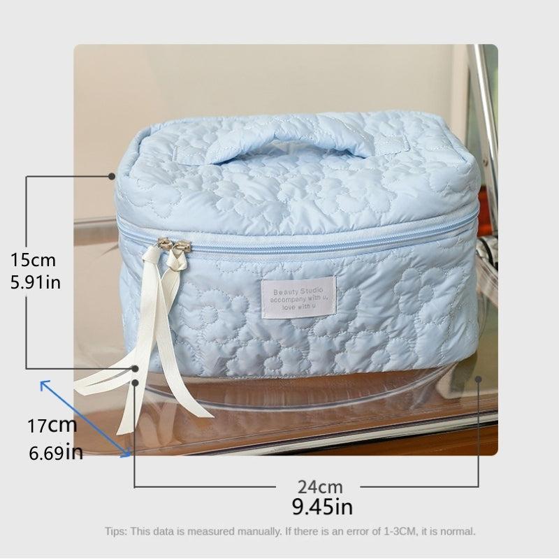 Women's Portable Cosmetic Zipper Bag Lightweight Makeup Organizer