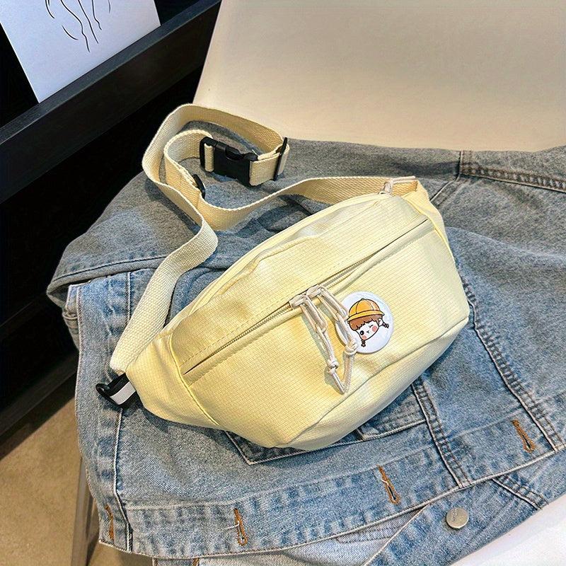 Minimalist Crossbody Bag All Match Zipper Chest Bag