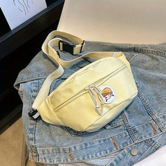 Minimalist Crossbody Bag All Match Zipper Chest Bag