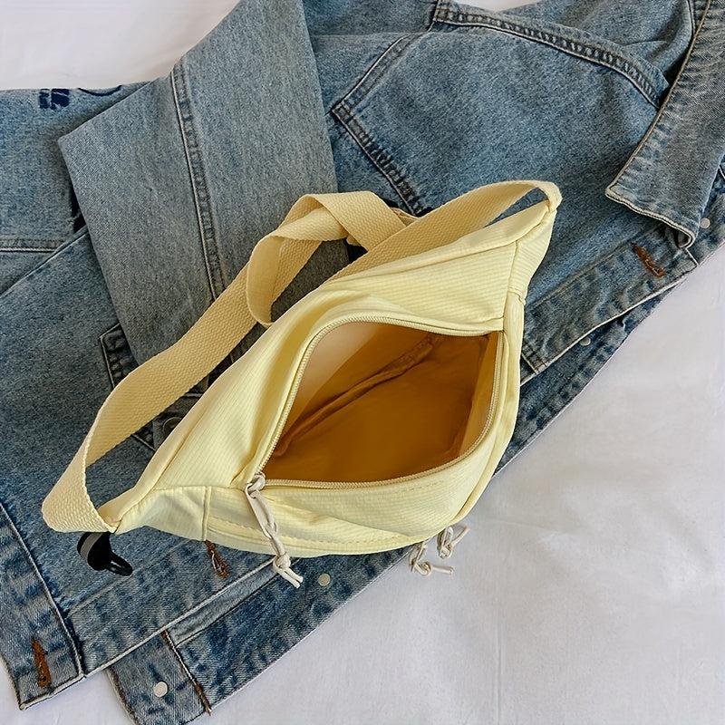 Minimalist Crossbody Bag All Match Zipper Chest Bag