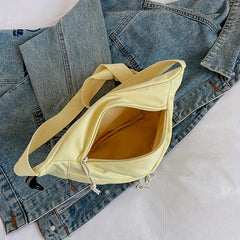 Minimalist Crossbody Bag All Match Zipper Chest Bag