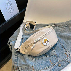 Minimalist Crossbody Bag All Match Zipper Chest Bag
