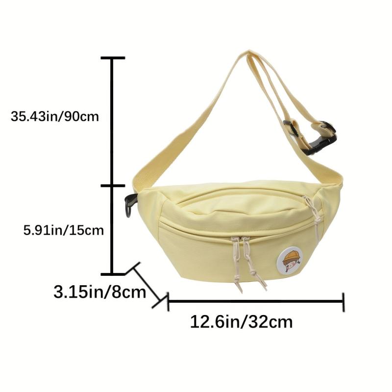 Minimalist Crossbody Bag All Match Zipper Chest Bag