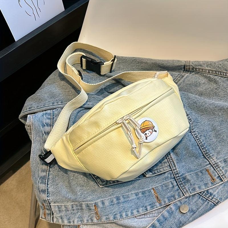 Minimalist Crossbody Bag All Match Zipper Chest Bag
