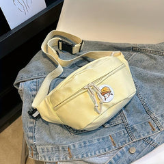 Minimalist Crossbody Bag All Match Zipper Chest Bag