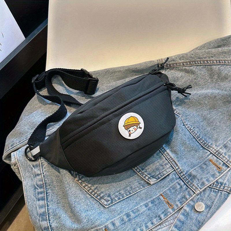 Minimalist Crossbody Bag All Match Zipper Chest Bag