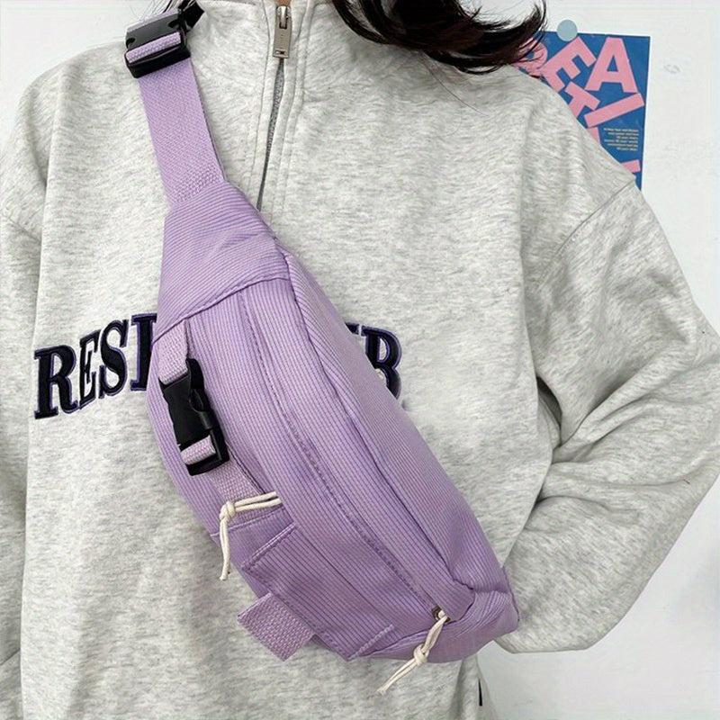 Large Capacity Chest Bag Solid Crossbody Bag