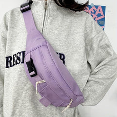 Large Capacity Chest Bag Solid Crossbody Bag