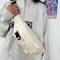 Large Capacity Chest Bag Solid Crossbody Bag