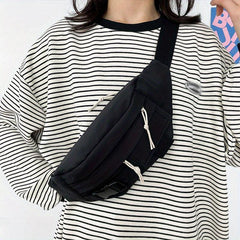 Large Capacity Chest Bag Solid Crossbody Bag