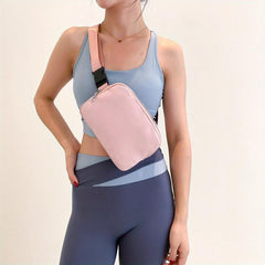 Women's Belt Bag Solid Fanny Pack Sports Yoga Crossbody Purse