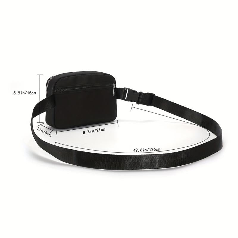 Women's Belt Bag Solid Fanny Pack Sports Yoga Crossbody Purse