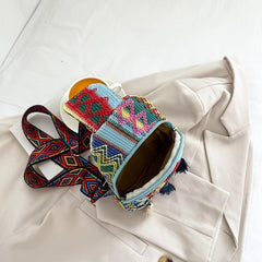 Vintage Ethnic Style Chest Bag Retro Bohemian Sling Bag Women's Casual Boho Cros