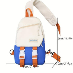 Colorblock Sling Bag Lightweight Chest Bag