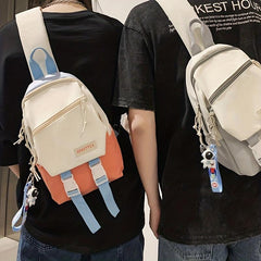 Colorblock Sling Bag Lightweight Chest Bag
