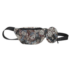 Cute Bear Pattern Chest Bag with Mini Purse