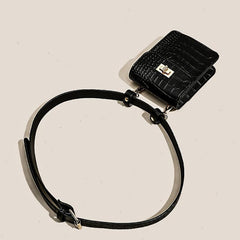 Crocodile Embossed Fanny Pack for Women