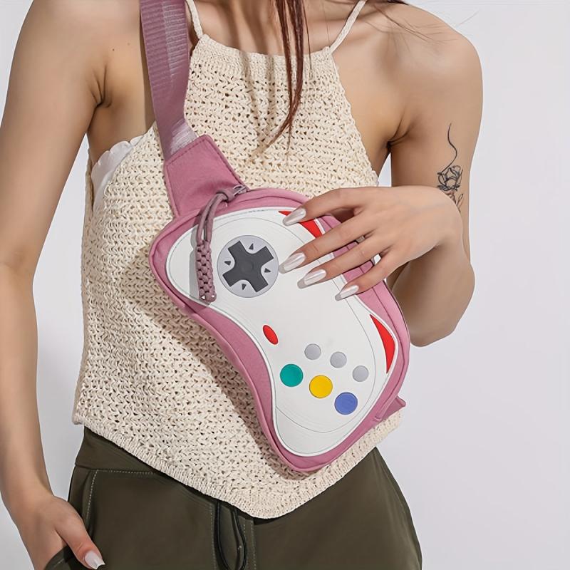 Gamepad Novelty Chest Bag Women's Crossbody Sling & Purse