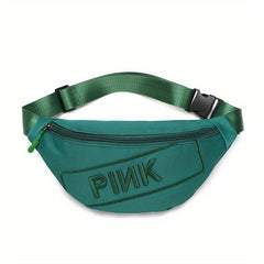 Pink Embroidery Crossbody Bag for Women