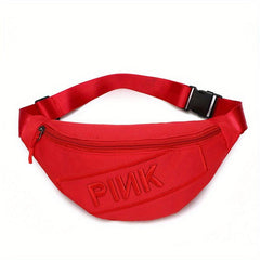 Pink Embroidery Crossbody Bag for Women