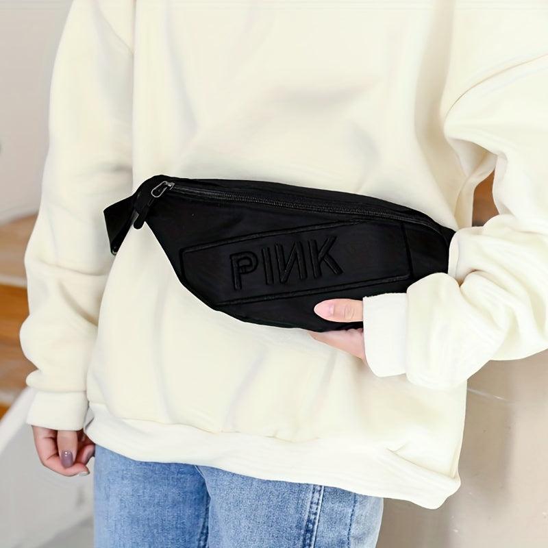 Pink Embroidery Crossbody Bag for Women