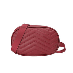 Women's Quilted Crossbody Waist Bag Lightweight Chest Bag