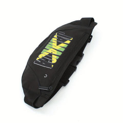 Colorful Letter Pattern Sports Chest Bag Lightweight Casual Waist Bag
