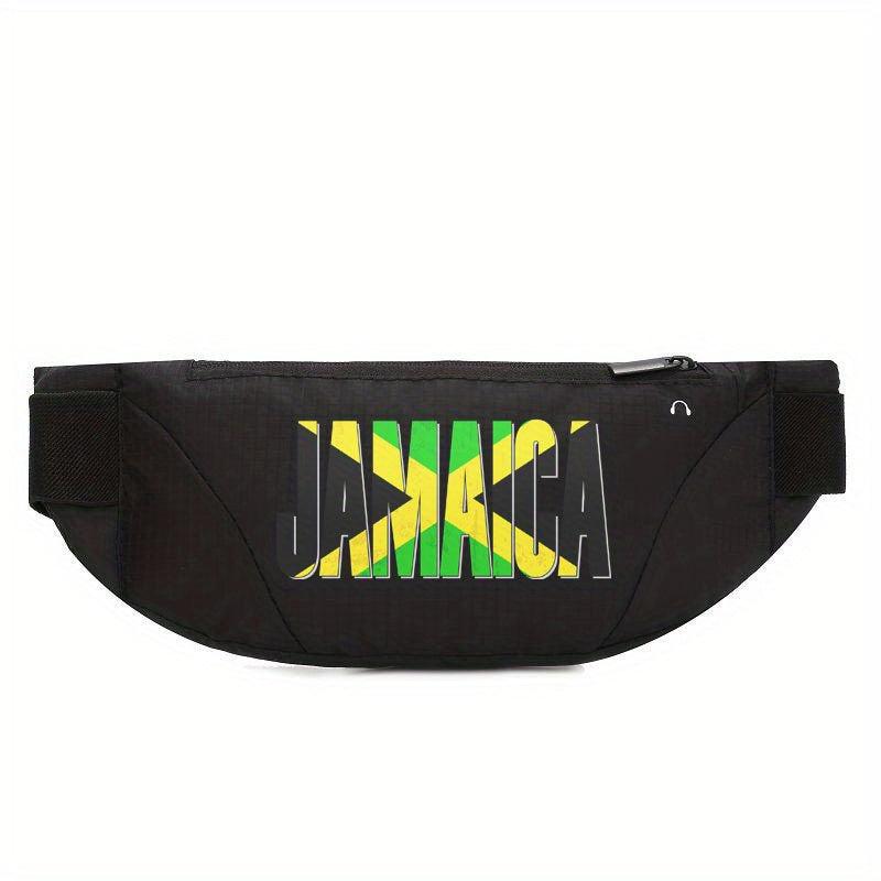 Colorful Letter Pattern Sports Chest Bag Lightweight Casual Waist Bag