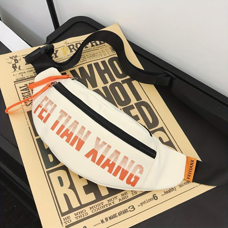 Stylish Letter Graphic Chest Bag
