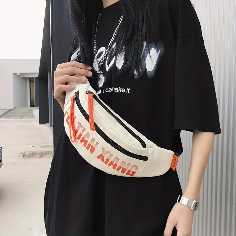 Stylish Letter Graphic Chest Bag