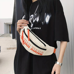 Stylish Letter Graphic Chest Bag