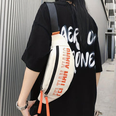 Stylish Letter Graphic Chest Bag