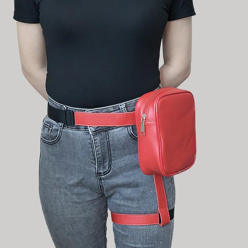 Women's Small Zip Belt & Leg Bag for Workouts