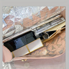 Metal Chain Crossbody Jelly Bag PU Leather Textured Bag Purse