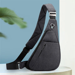 Casual Minimalist Sling Bag Zipper Sports Storage Chest Bag Running Bag