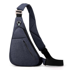 Casual Minimalist Sling Bag Zipper Sports Storage Chest Bag Running Bag
